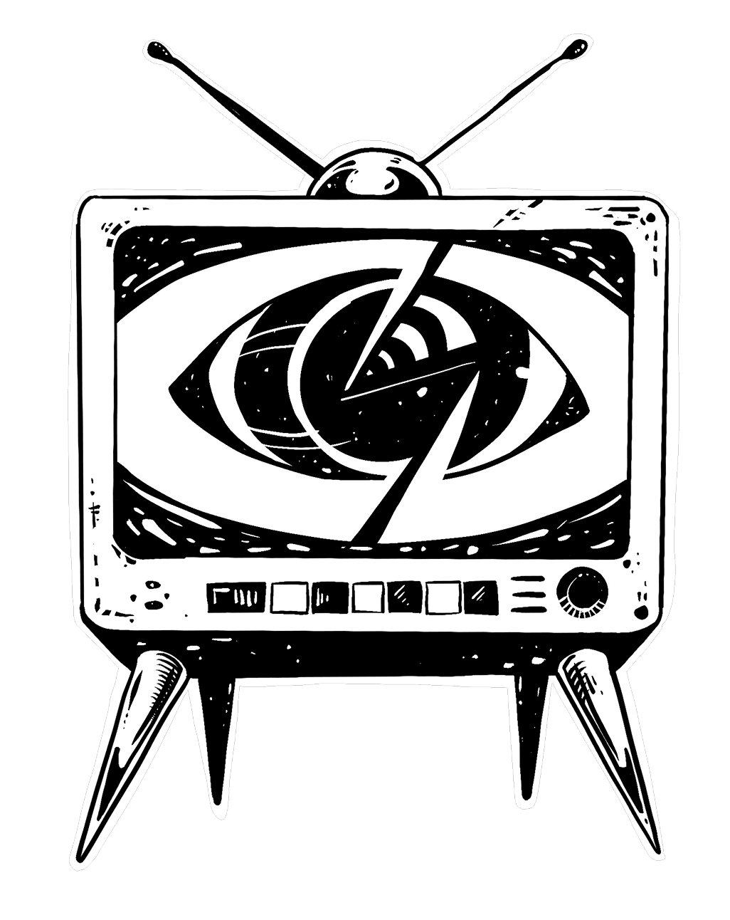 Fisti TV graphic — the all-seeing eye